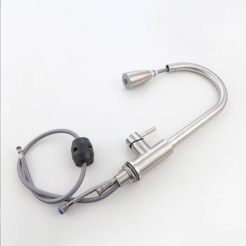 

Modern Faucet Bathroom Hot cold Water Single Handle Kitchen Faucet Pull Out