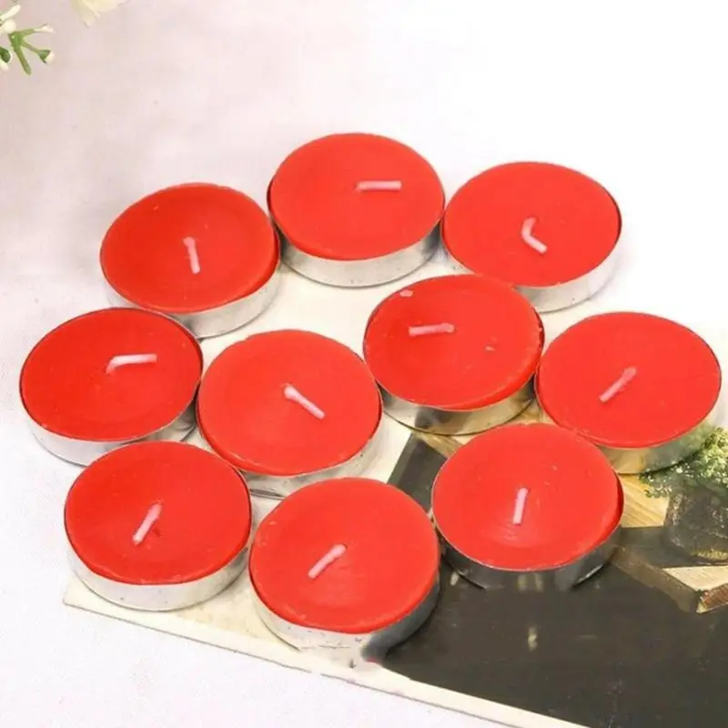 10 шт./компл. Романтический ароматерапия Декоративные Свечи Tealight непригорающий бездымный противень масло свечи для вечерние Свадебные украшения
