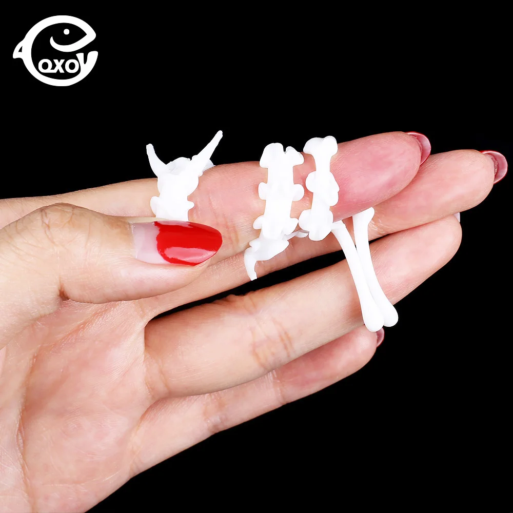 QXO 10pcs/lot Fishing Lure Soft Lure Silicone Bait TPE Sea Fishing Worm Spinnerbait Surface Lure Shrimp Lure  Accessories