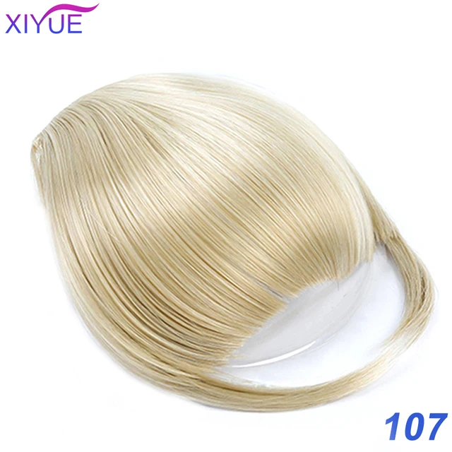 Black/Light Brown Clip In Hair Bangs Hairpiece Accessories Synthetic Fake Bangs Clip In Hair Extensions Clip In Hair Pieces WL54