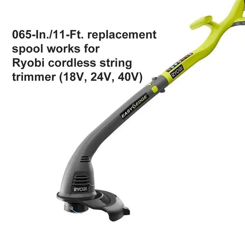 Строка триммеров Ryobi 0 065 дюймов Autofeed для замена катушки 18V 24V 40V Аккумуляторный 4 шт.