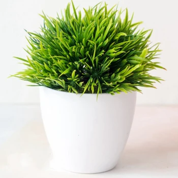 

Artificial Fake Potted Grass Plant Simulation Bonsai Outdoor Indoor Decor lifelike Plant Garden Wedding Home Office Decoration