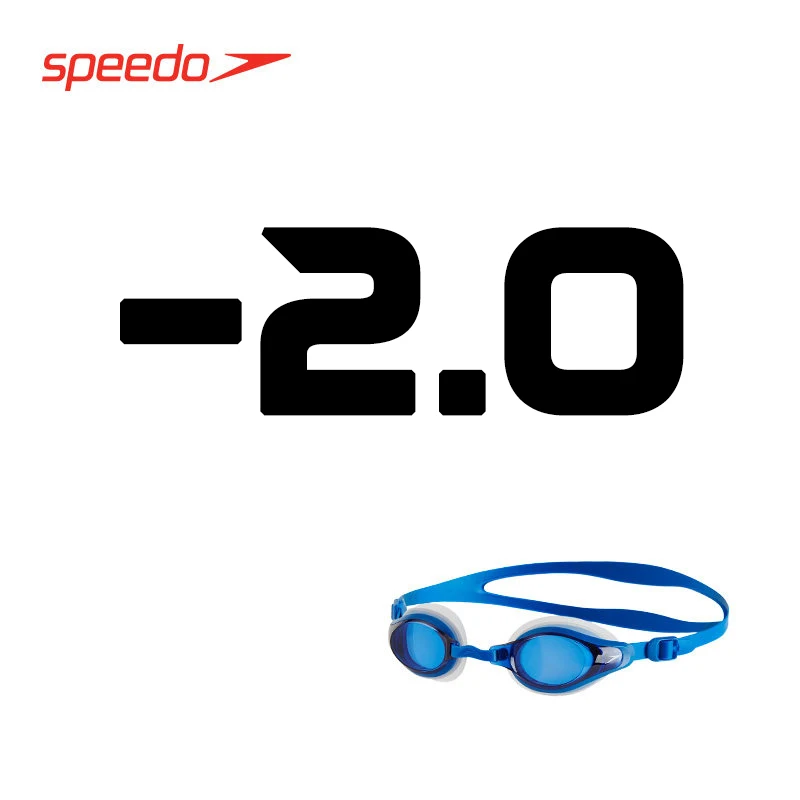 Очки для плавания Speedo, близорукость, очки для плавания, оптические очки, пульс, водонепроницаемые очки для плавания для мужчин и женщин, 150~ 800 градусов - Цвет: Blue -2.0 Degree