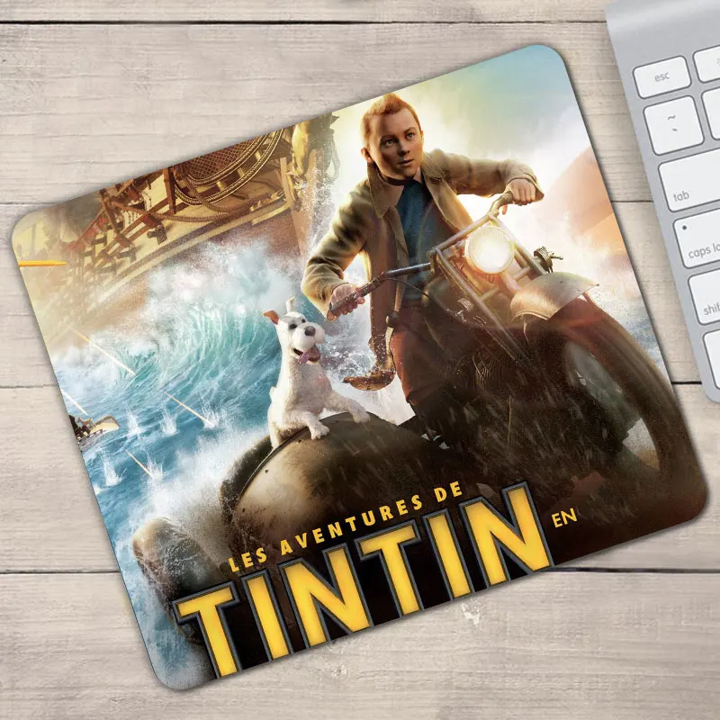Игровой игровой коврик для мыши Adventures of Tintin компьютерный прямоугольная