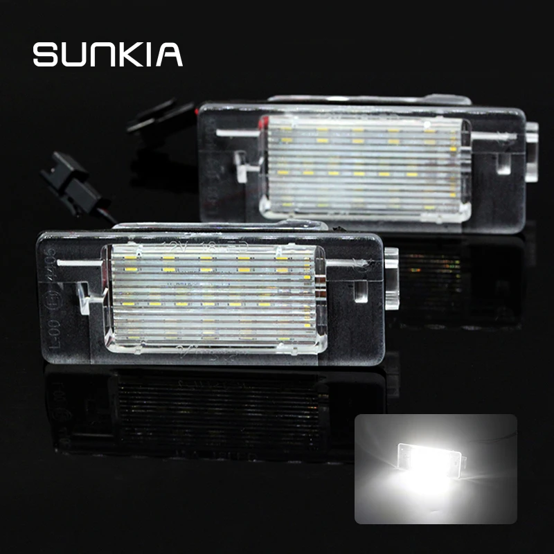 SUNKIA лампа номерного знака для Opel Vectra C Estate 02-08 высокомощный светодиодный чип без