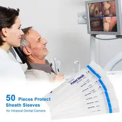 50 штук одноразовые защитные оболочки рукава крышки для Intraoral стоматологическая камера стоматологические инструменты для рта