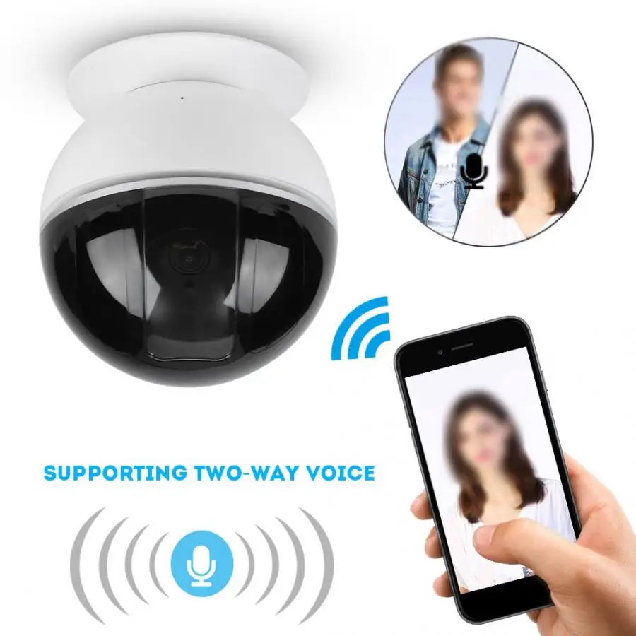 

HD 1080P Bluetooth Wireless Wifi Network Webcam IP Camera 3D Noise Reduction Infrared Night Vision 2 million HD pixe Webcam