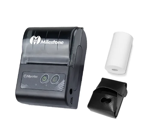 Milestone 58 мм Мини Bluetooth принтер тепловой портативный беспроводной чековый билет Android IOS Карманный принтер маленький MHT-P10