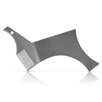 

Stainless Steel Men Beard Shaping Styling Template Comb Men's Beards Combs Beauty Tool for Hair Beard Trim Templates