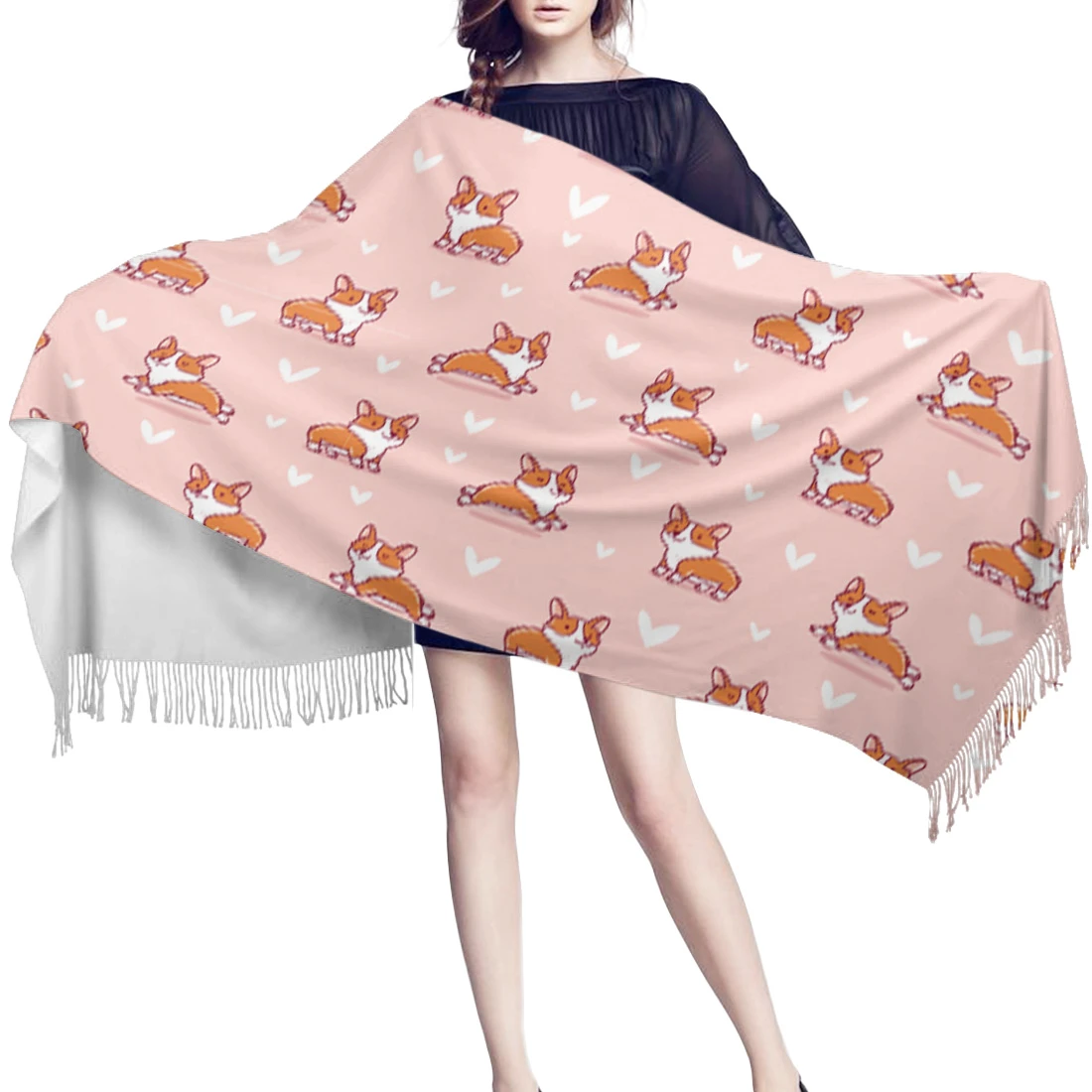 Cokey Cartoon Hond Voor Vrouwen Designer Kasjmier Pashmina Mode Avond Sjaals Mexicaanse Bruiloft|Sjaal voor vrouwen| - AliExpress