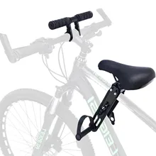 Siodełko rowerowe dla dzieci z kierownicą pedały nożne MTB z przodu zamontowane do fotelika dla dziecka 2-5 lat akcesoria rowerowe do rowerów tanie tanio CN (pochodzenie) Odporny na działanie słońca Pad Skórzane Saddle Other Bike Seat Saddle Bicycle Child Seat with Handlebar