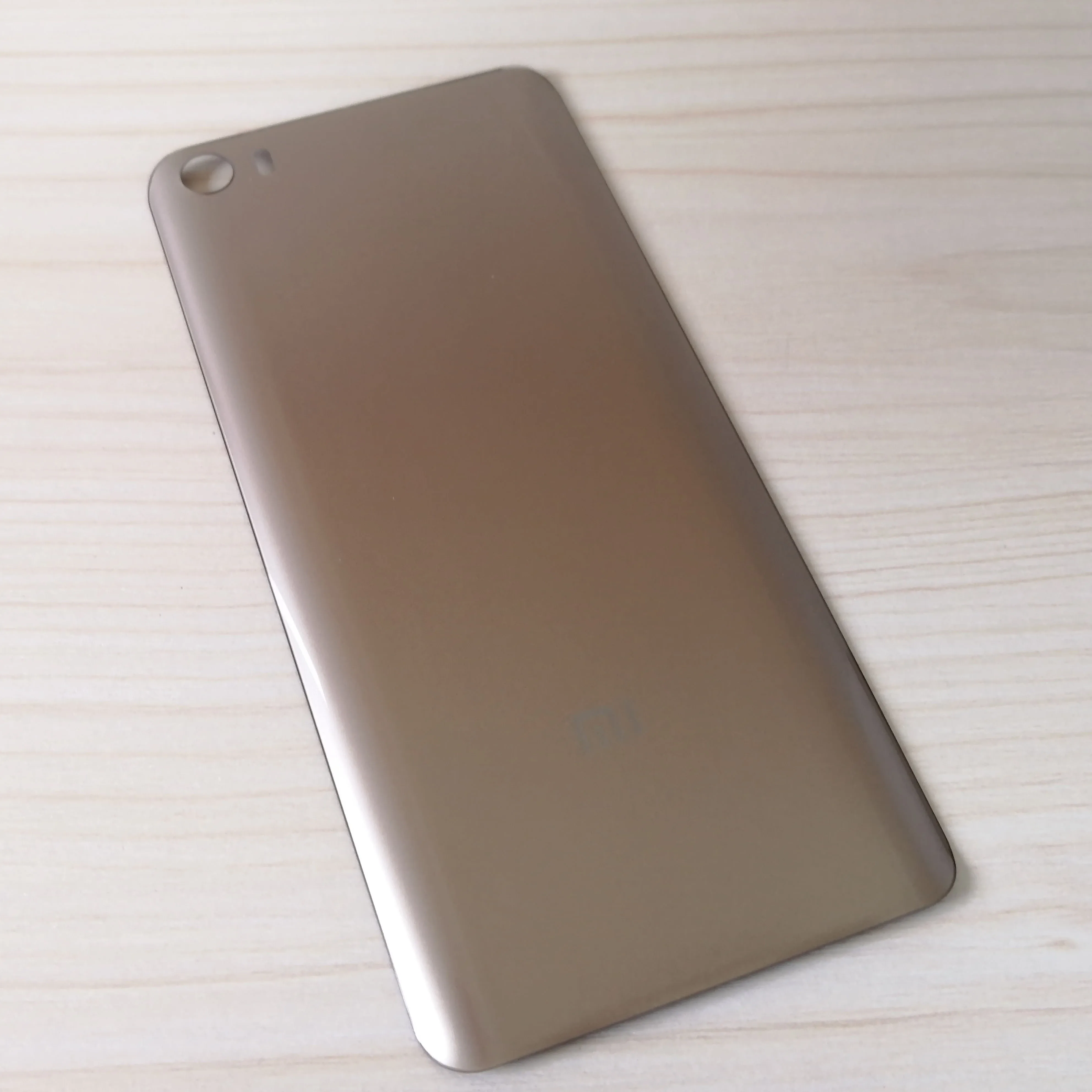 Mi 5 3D стекло с логотипом задняя крышка для Xiaomi mi 5 5,15 дюймов корпус панель батарейного отсека для Xiaomi mi 5 задняя крышка батарейного отсека - Цвет: Gold for Mi 5
