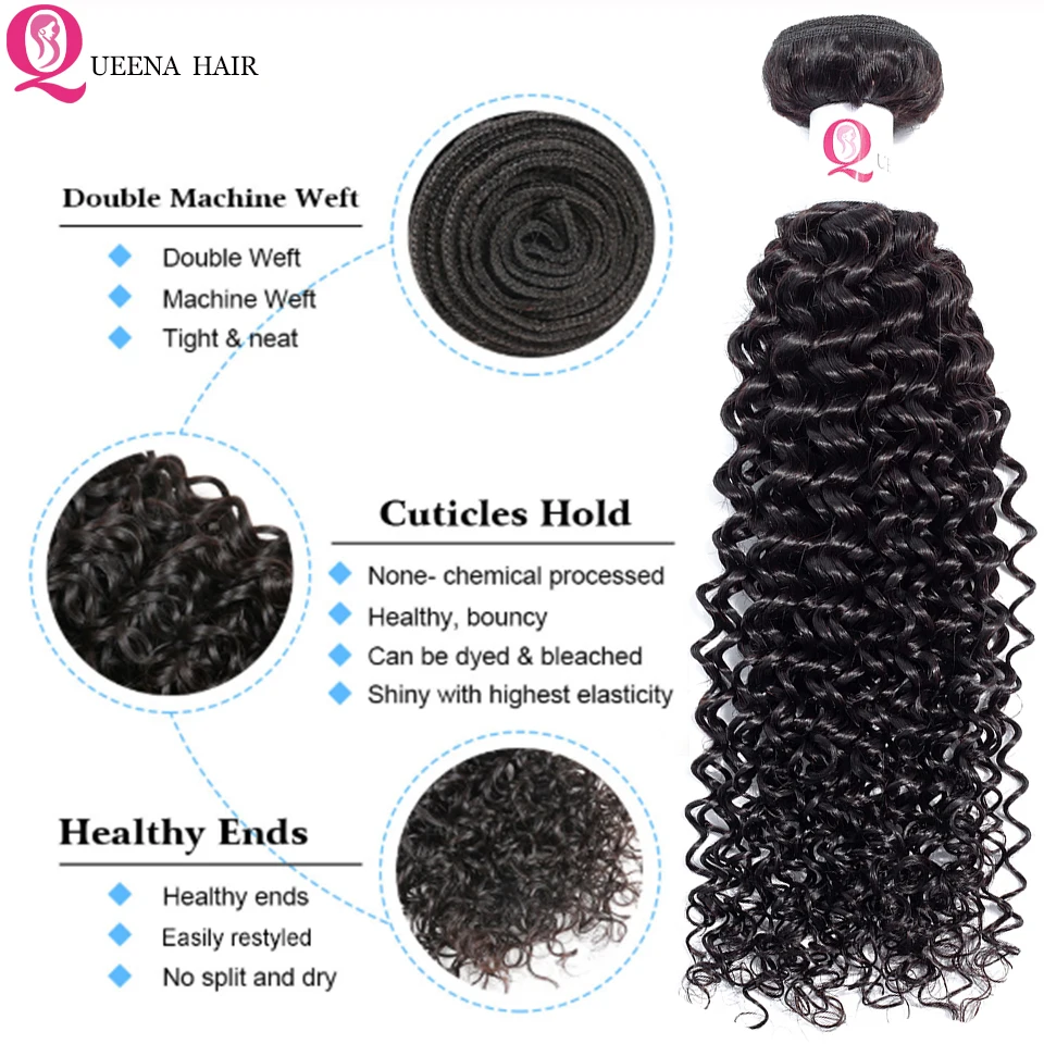 Malaysian-Kinky-Curly-Bundles-With-Closure-Curly-Human-Hair-Bundles-with-Closure-Styleicon-3-4Bundles-Curly