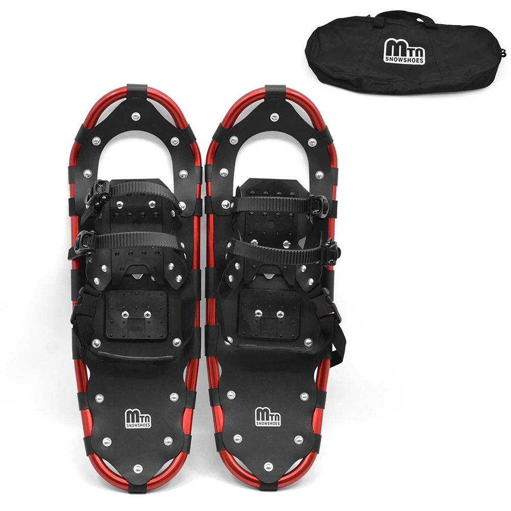 

Outdoor Ski Skates Snowshoes Adjustable Bindings Carry Bag for Winter Skiing Hiking Women Men Snow Shoes with Carrying Tote Bag