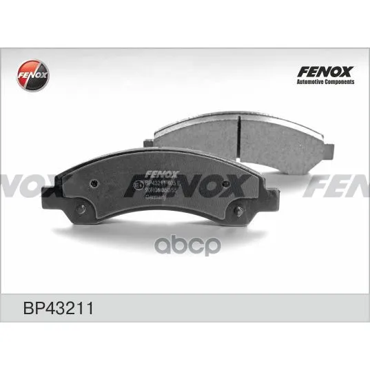 Колодки Тормозные Great Wall Deer/Safe/Safe Suv/Chevrolet Blazer 94- Передние Fenox Bp43211 FENOX арт. BP43211