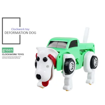 

Wind Up Toys Clockwork toy winding deformation dog energy storage deformation kids toy car children gift fun Classic ABS
