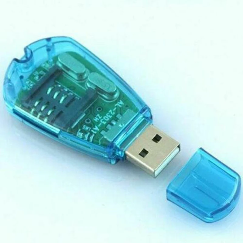 Hot Portable USB SIM Card Reader Writer GSM CDMA WCDMA Copy Cloner Backup With Driver CD Support For Windows XP/Vista/ 7