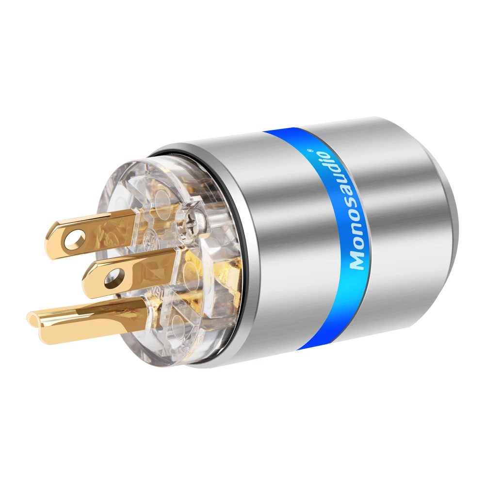 Monosaudio M107G/F107G высокопрозрачный 24k позолоченный Чистая медь США Разъем питания