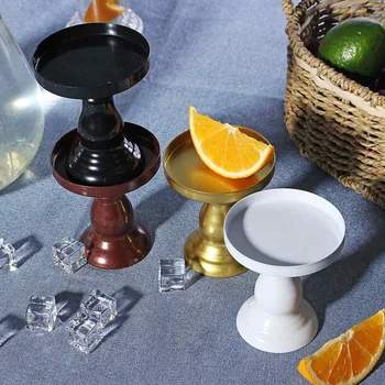 

8cm Mini Round Cake Stand Tray Wedding Party Cupcake Display Holder Rack Christmas Decorations for Home Cake Tools Bakeware