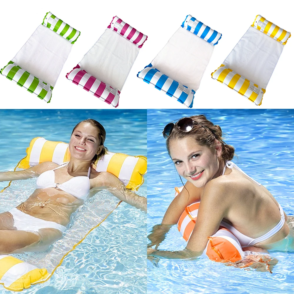 Inflatable Floating Water Hammock Float Pool Lounge Bed Swimming Chair RD 