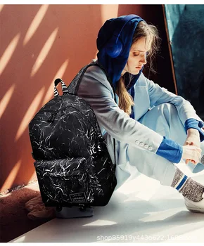 

Hot Selling 2020 New Style Backpack Fashion Canvas School Bag Middle School Students Popular Leisure Bag