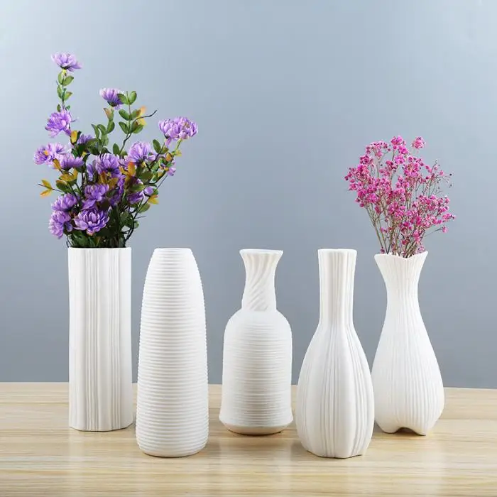 Nordic Vase Modern Porcelain Decorative Ceramic Vase Art Vases Flower For Home Decoration Crafts Drop HR