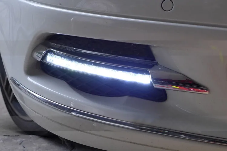 СВЕТОДИОДНЫЙ DRL Автомобильный светодиодный дневные ходовые огни передний бампер светодиодный Противотуманные фары грили противотуманная фара маска для Mercedes-Benz C class W204
