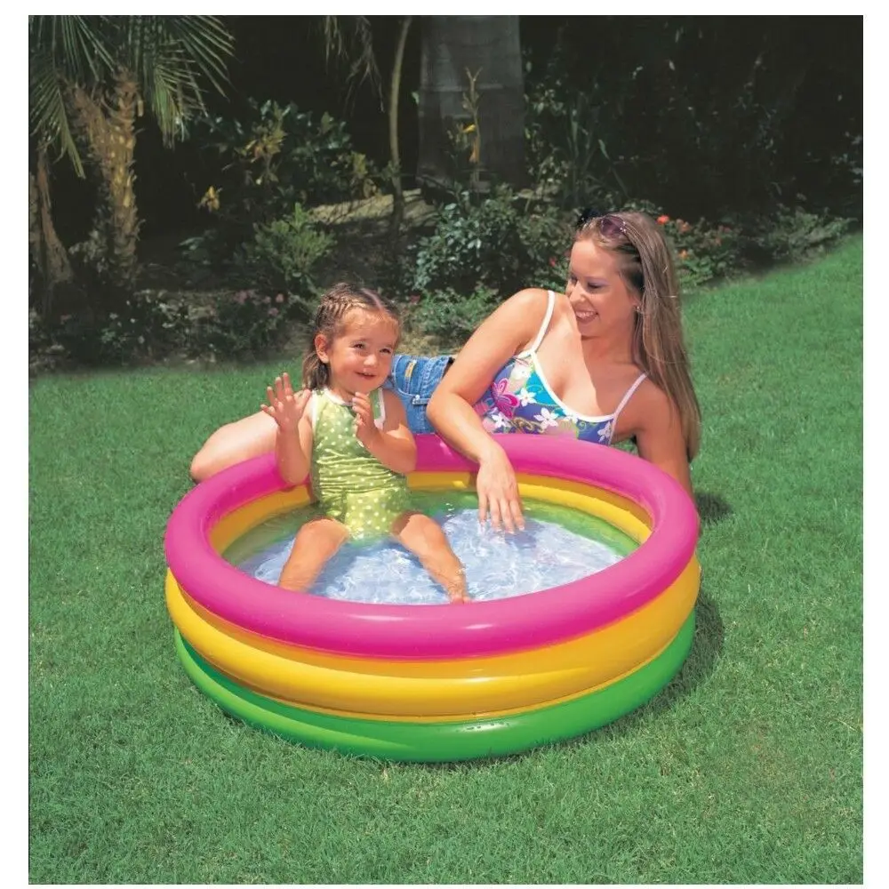 

Intex57107 Rainbow Inflatable Infant Pool 61 Cm Inflatable Swimming Pool Fishing Pool Oceans Ball Pool Paddling Pool