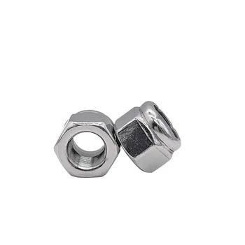 

20pcs 2#-56 4#-40 6#-32 8#-32 10#-32 10#-24 nylon ring hexagon lock nuts screw cap hex anti-loose stainless steel steel nut
