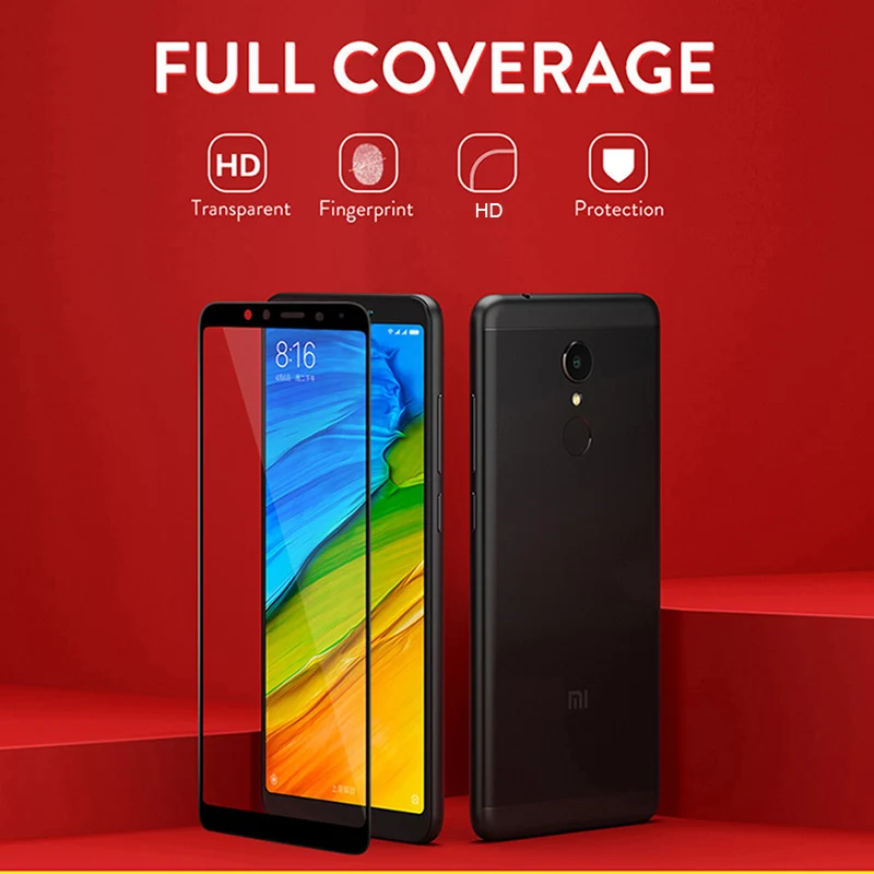 Закаленное стекло с полным покрытием для Xiaomi Redmi 4A 4X 4 Pro Note 5A глобальная версия