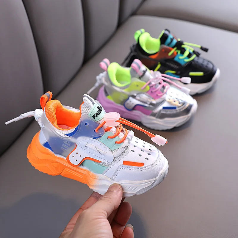 Sneakers Children Sports-Shoes Soft-Bottom Baby-Girls Boys Breathable Fashion Kids Non-Slip