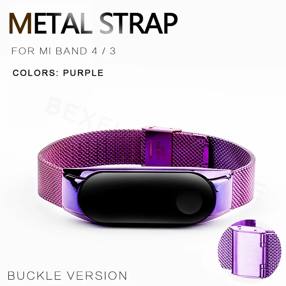 Buckle 018M Протектор/браслет mi band 3 4 ремешок для Xiaomi mi band 4 3 браслет/ремешок для mi Band 4 3 ремешок металлический/нейлоновый браслет ремень - Цвет: Buckle 018M