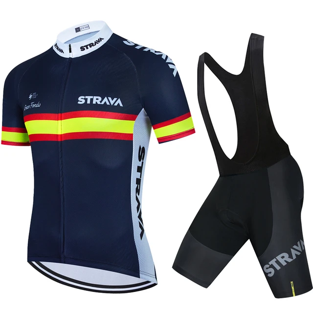 2022 STRAVA Cycling Set Man Cycling Jersey Short Sleeve Bicycle Kit Mtb Bike Wear Triathlon Maillot Ciclismo _ - AliExpress Mobile