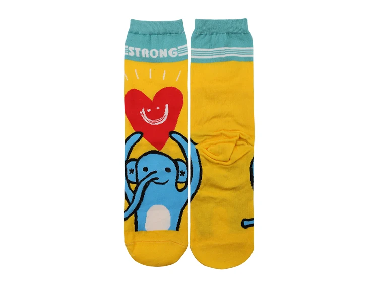 Autumn Winter New Design Women Socks Funny Sock Cotton Cartoon Animal Jacquard