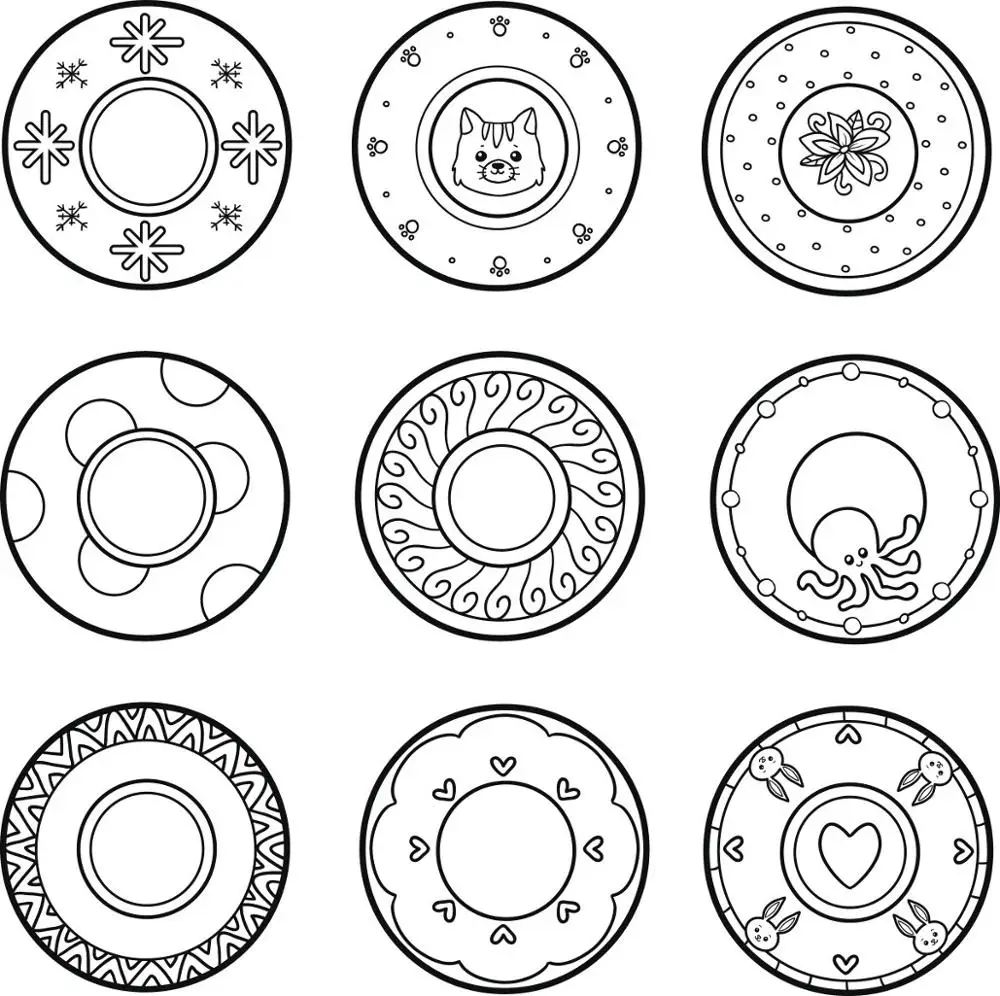 

AZSG Animal circular FLOWER Clear Stamps/Stamp/For Scrapooking/Card Making/Silicone Stamps/Decoration Crafts