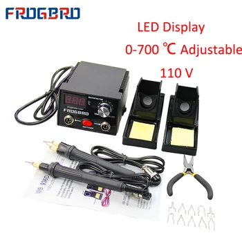 

FROGBRO Soldering Iron 110V Pyrography Machine Adjustable Temperature Tools Welding Iron Tips Professional Wood Burning Machine