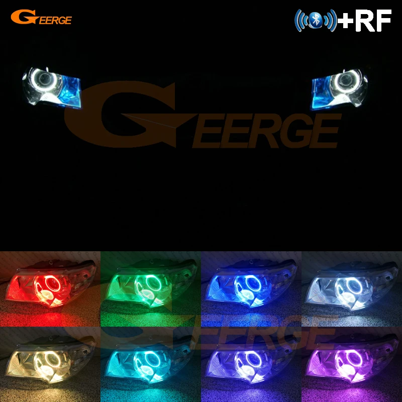 

For skoda Superb 2008-2014 Excellent Angel Eyes kit Multi-Color Ultrabright 7 Colors RGB LED Angel Eyes Halo Rings
