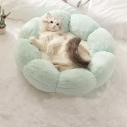 Tapis Pour litière de Chat quatre saisons, universel, niche Pour lit de Chat, amovible et lavable, épais et chaud, fournitures d'hiver Pour animaux de compagnie 