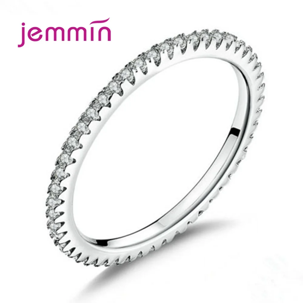 Новые Стильные корейские кольца для женщин, подлинные 925 пробы, серебряные свадебные кольца с камнями AAAAA CZ