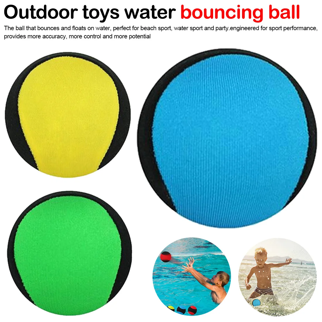 wonderful Outdoor Toys Water Bouncing Ball Pool Play Beach Ball Skips On Water Game Sports Toy For Swimming P