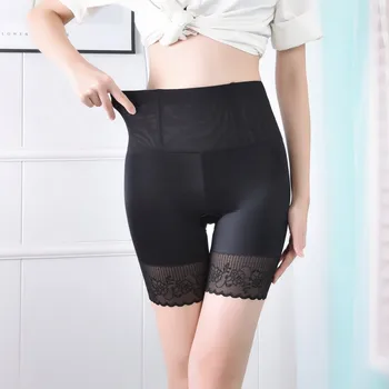 

Women Beauty Body Shaping Panties Lace Breathable Postpartum High Waist Abdominal Pants Anti-roll Hip-up Safety Pants Hot