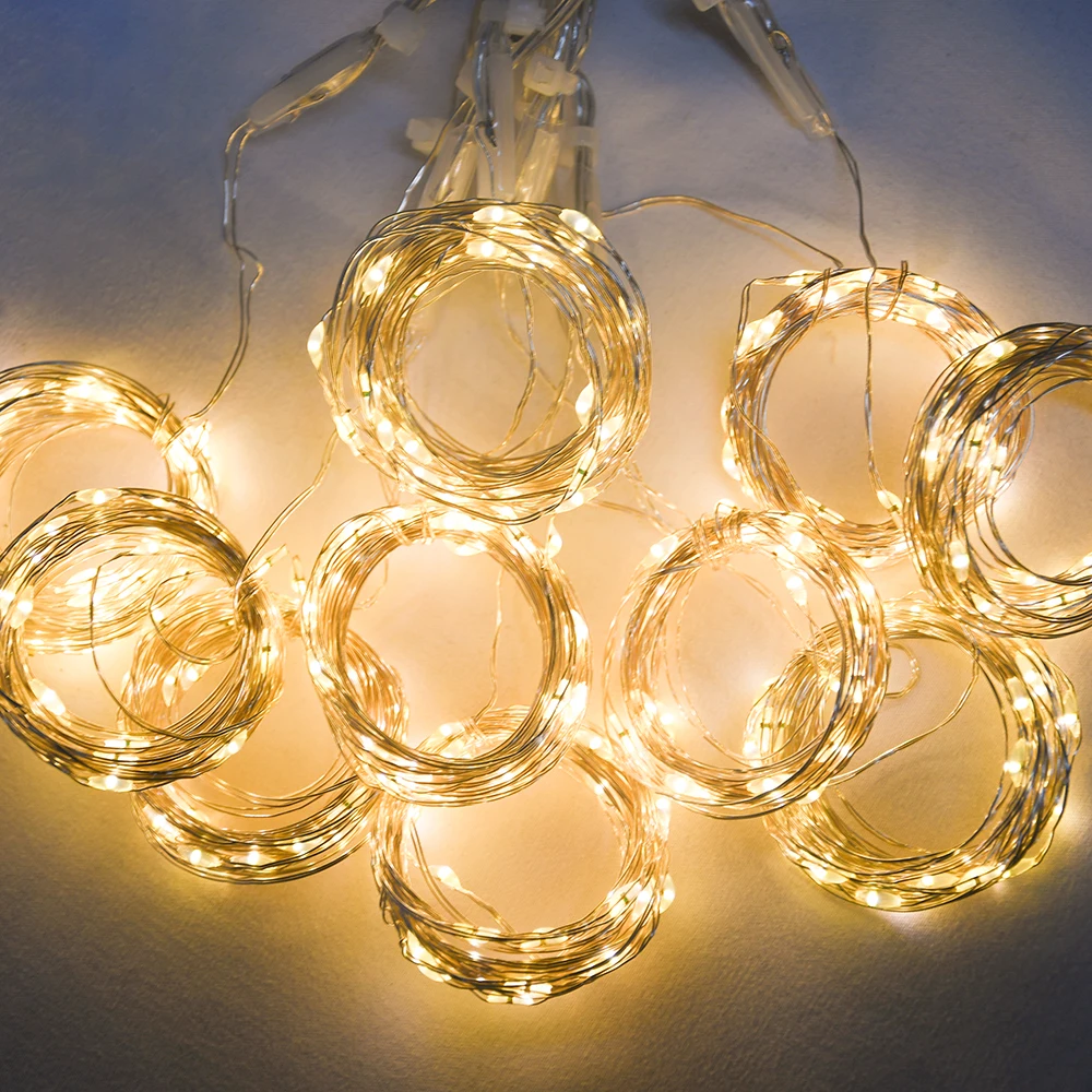 3x3m 300 LED Copper Wire Curtain Lights  (8)
