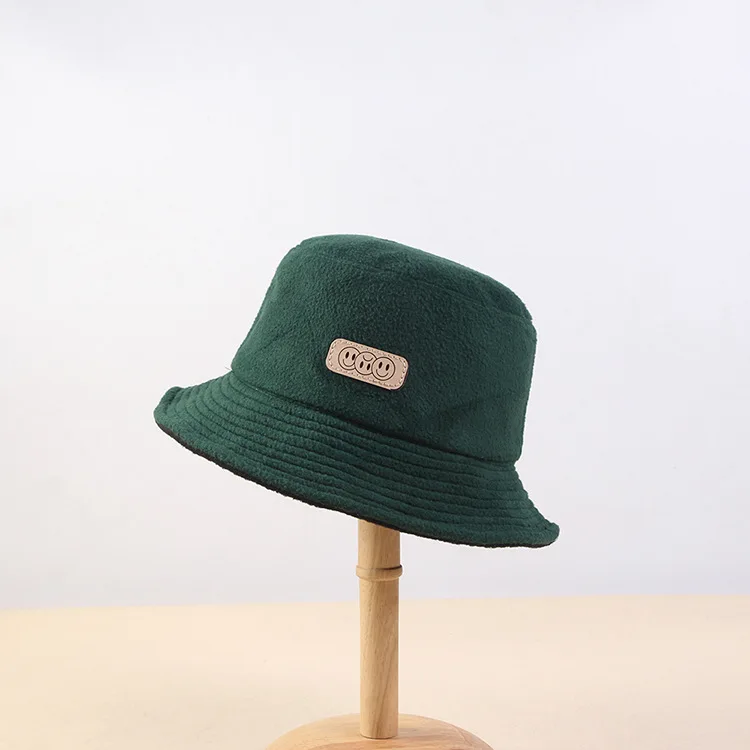 

2019 Korean-style New Style Autumn And Winter Double-Sided Plush Bucket Hat Japanese-style Literature And Art Men And Women Buck