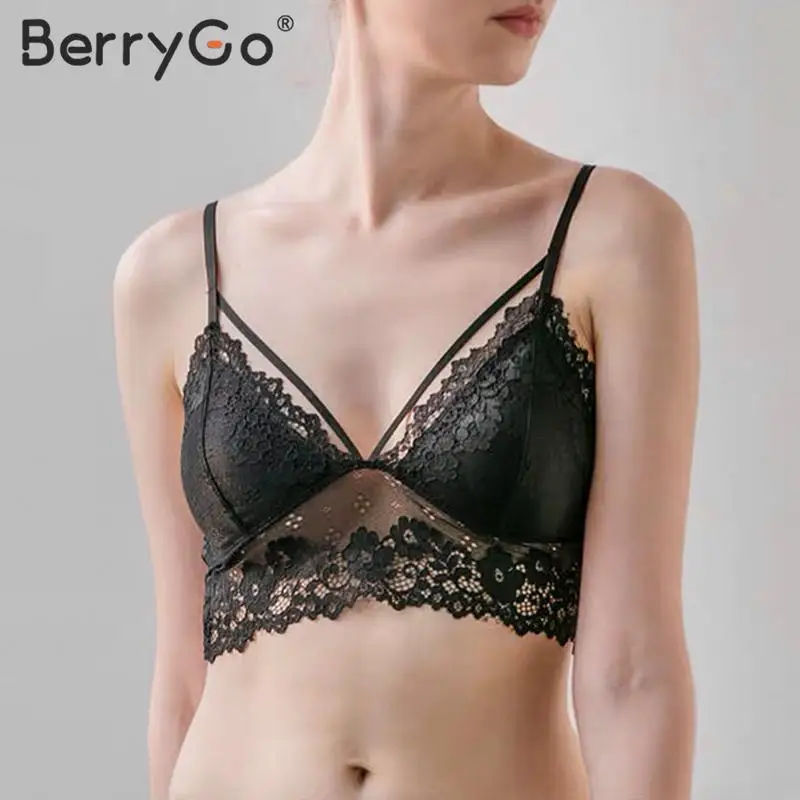 BerryGo Сексуальное цветочное кружевное интимное женское элегантное однотонное