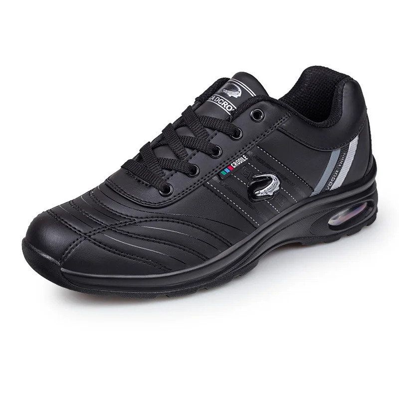 Обувь для гольфа мужские уличные черные белые мужские водонепроницаемые спортивные кроссовки износостойкие на шнуровке мужские кроссовки для гольфа большой размер - Цвет: Black