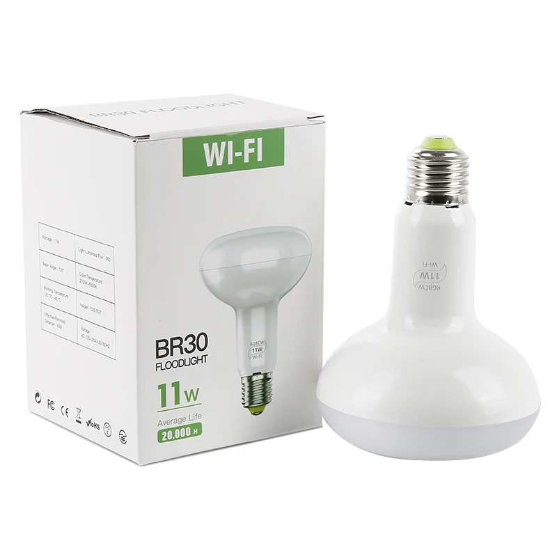 

4pc 11W RGBW WiFi Smart Light Bulb,Dimmable,Multicolor,Wake-Up Lights No Hub Required,Compatible with Alexa and Google Assistant
