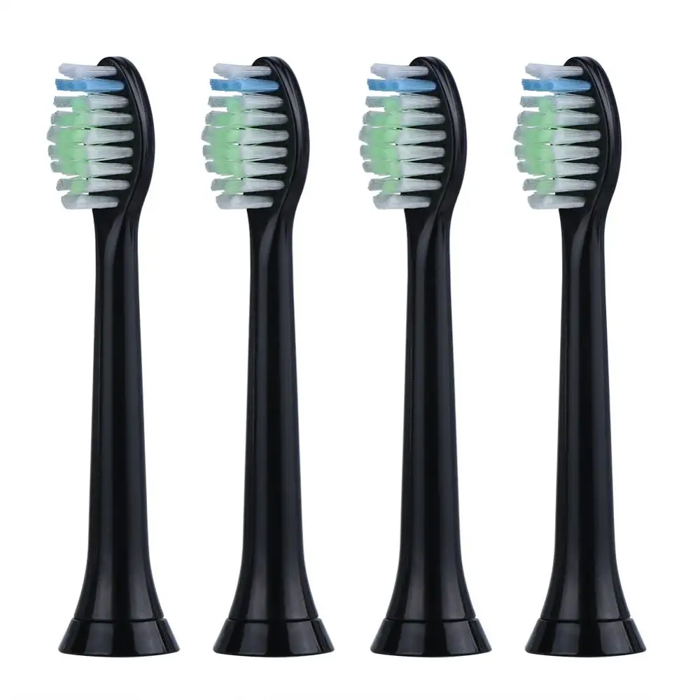 4 шт. черная электрическая звуковая сменная зубная щетка для Philips Sonicare Diamondclean