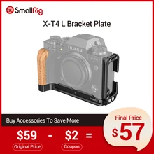 Smallrig X-T4 l placa de suporte para fujifilm X-T4 arca-swiss standard liberação rápida l em forma de placa de montagem-2811