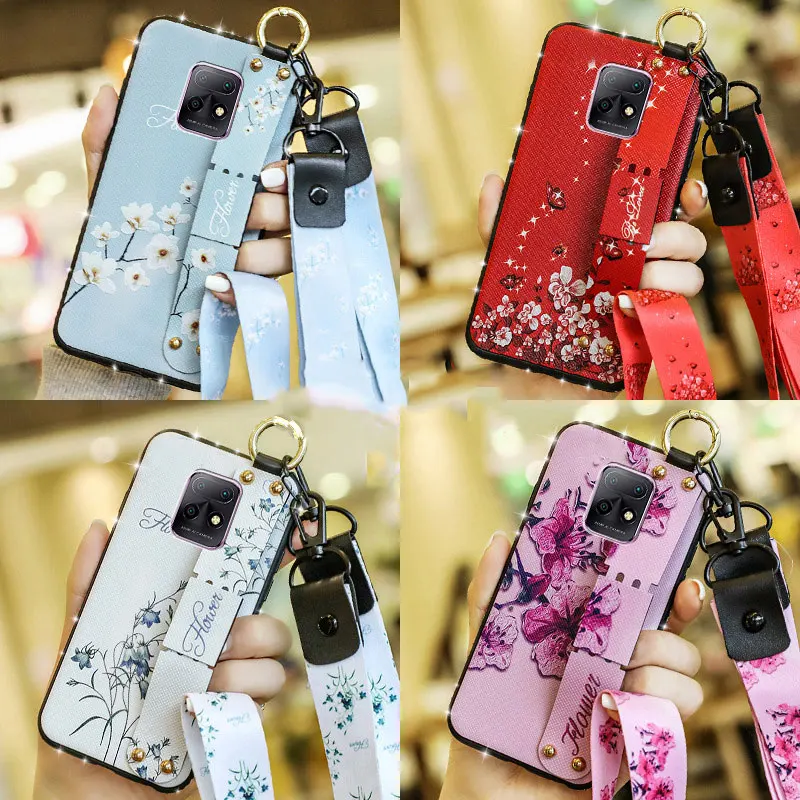 Чехол-Браслет Для Xiaomi Note 10 Lite с цветочным ремешком мягкий силиконовый чехол из