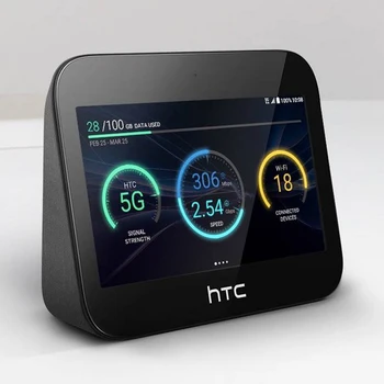Billig Original 2,63 Gbps HTC 5G HUB Mobile WiFi Hotspot Router Mit 7660mAh Batterie